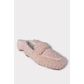 Resim Ultra Yumuşak Peluş Ses Yapmaz Hafif Taban Ev Babeti Kadın Panduf Pudra 