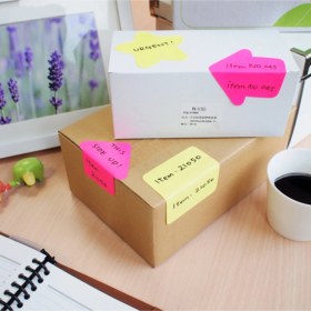 Resim Stickn 360 70x70mm Balon Şekilli Sarı Tüm Kenarları Yap. Not Kağıdı 50 Yp. 4 Paket 