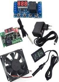 Resim diasithalat 5 Li Set Kuluçka Makinesi Termostadı, Zaman Modülü, Kuluçka Fanı, Kuluçka Nem Ölçer, Adaptör 