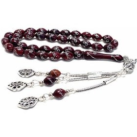 Resim İşlemeli Kuka Kahverengi Arpa Model Tesbih 