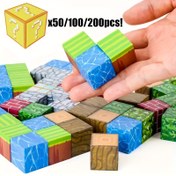 Resim Magik Yapı Blokları - 50/150/200 Rastgele Montajlı Küpler Çeşitli Stillerde, Erkek ve Kız Çocukları için STEM Duyusal Oyuncaklar, 3-8 Yaş Arası Noel Doğum Günü Hediyesi 
