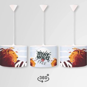 Resim Popcorn Kids Kıng Daire Sarkıt Aydınlatma (Large) 