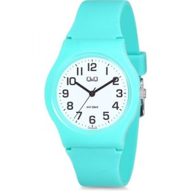 Resim Q&Q Unisex Su Yeşili Silikon Kol Saati 10atm Su Geçirmez Japan Quartz Cp02j809y 
