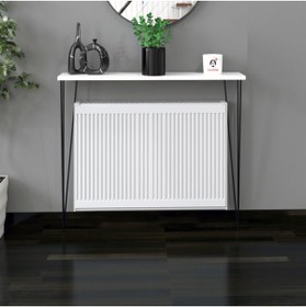 Resim Dresuar Kalorifer Ve Petek Üstü Duvar Rafı Beyaz Renk 80 Cm (60&70 Cm Petek Ölçüsü Için ) 