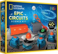 Resim National Geographic Epic Circuits Bilim Seti - 40 Elektrik Devresi STEM Seti 