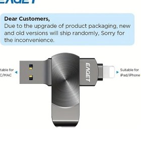 Resim Challenger Eaget 256gb Yeşil Çift Arayüzlü Usb 3.2 Flash Bellek İphone Uyumlu İpad Uyumlu Mac Pc Yüksek Hızlı 