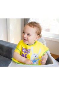 Resim Babyjem Poli Muşamba Mama Önlüğü Büyük Sarı 