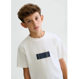 Resim Mayoral Erkek Çocuk Baskılı Tshirt Beyaz 