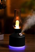 Resim EXENAR Vintage Şarjlı Gece Lambası Hava Nemlendirici Buhar Makinesi 280ml Retro Kamp Işık 