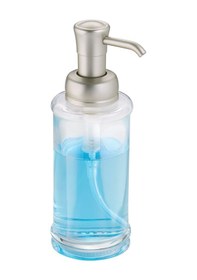 Resim Idesıgn Sıvı Sabunluk Cam Şeffafgümüş Pompalı 