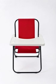 Resim Exent 2 6 Yaş, Katlanabilir Çocuk Sandalyesi Ve Masası Tak-çıkar Masa-kırmızı Çok Renkli 