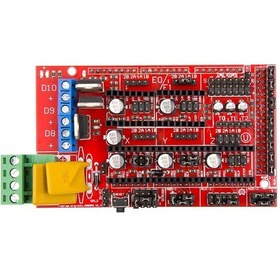 Resim RepRap Ramps 1.4 3D Printer Kırmızı Kontrol Kartı 