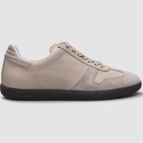 Resim Cabani %100 Hakiki Deri Bej Bağcıklı Kadın Spor Ayakkabı Bej 