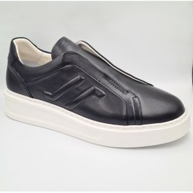 Resim Libero 5552 Siyah Hakiki Deri Eva Taban Erkek Casual Sneaker Siyah 