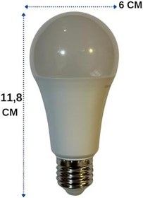Resim Osram LED Ampul, E27 Duy, 13W (100W), 2700K Sarı Işık, Enerji Tasarruflu, 2 Adet 