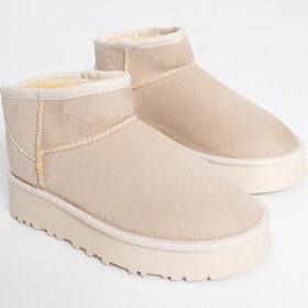 Resim Kadın Süet Bot Bej Lia Bej 