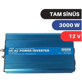 Resim CARSPA 3000W 12V TAM SİNÜS İNVERTER 