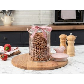 Resim Madame Coco Kuşlu Kavanoz Silindir 1300ml 1kkvnz0094 