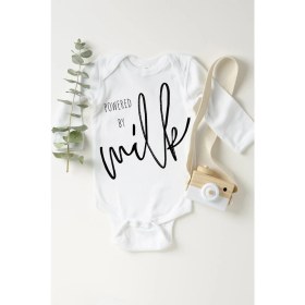 Resim Limon Bebek Beyaz Powered By Milk Çıtçıtlı Body 