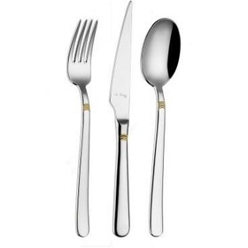 Resim Aryıldız Fiore S Gold Pvd 24 Parça Yemek Takımı 