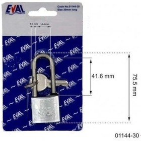 Resim Eval Marin Asma Kilit Tekli Uzun 30 Mm 