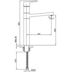Resim Eca Luna Yüksek Tip Lavabo Bataryası 102808949 