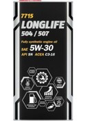 Resim Mannol MN7715-5ME O.E.M Longlıfe 504/507 Apı/Sn Acea C3-16 Sae 5W-30 Metal Motor Yağı 5 L 
