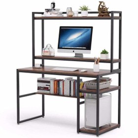 Resim Zizuva Tasarım Raflı Kitaplıklı Çalışma Masası 