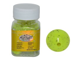 Resim Mutant 3551 Walker Aromalı Silikon Boili 20li Kutu Suni Balık Yemi - SARı 