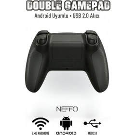 Resim Pc Gamepad İçin 2.4g Wıreless Çift Kol Kablosuz Oyun Kolu /akıllı Telefon/tablet/ Pc/android 