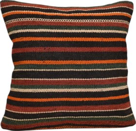 Resim Zehra Abla Halı Yeni El Dokuma Dekoratif Kilim Kırlent Yastık Kılıfı 6539 Çok Renkli 