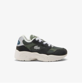 Resim Lacoste Storm 96 Lo Vintage Çocuk Yeşil Sneaker 
