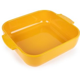 Resim Peugeot Appolia Kare Fırın Kabı Safran Sarı 28 cm 