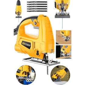 Resim Steiner Alman 4000 W Sjs Metal Şanzuman 6 Kademe Devirli Bakır Sargılı Dekupaj Testere Makinesi 