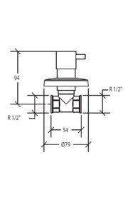 Resim KALE Domino Ankastre Stop Valf Seti 7325565555 