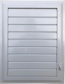 Resim Panjurmatix Beyaz Plastik Menfez Banyo Wc Havalandırma Menfezi 50x50 Cm 