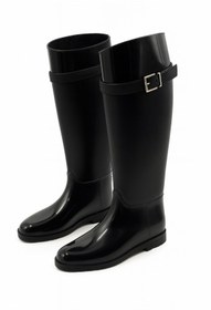 Resim NOADESİGN uzun deri aksesuarlı yağmur çizmesi 