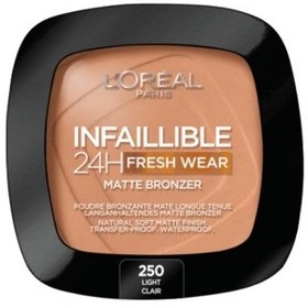 Resim Loreal Paris Infaillible 24h Fresh Wear Bronzlaştırıcı Pudra 250 Light Clear 