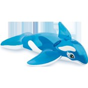 Resim Küçük Balina Figürlü Tırabzanlı Şişme Deniz Yatağı Çok Renkli 