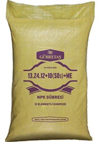 Resim Gübretaş 6 Çeşit Besin Maddeli 13.24.12+10(So3)+Me Gübre-10 KG 