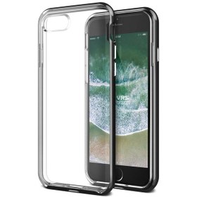 Resim Vrs Design İphone Uyumlu 8/7 New Crystal Bumper Kılıf Metallic Black 