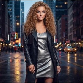 Resim Liyuza Afro Daa Front Lace Gerçek Tül Peruk/Sıcak Karamel / 60/65Cm Çok Renkli 