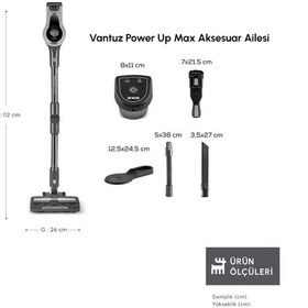 Resim Karaca Vantuz Power Up Max Dikey Şarjlı Süpürge 