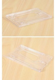Resim Şeffaf Kart Kılıfı Kimlik Ehliyet Kredi Kartı Koruyucu 2 Adet Pvc Plastik Kart Koruma Kabı 