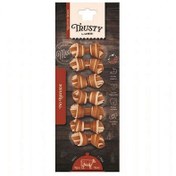 Resim M-Pets Trusty Beef Tatlı Patatesli Düğümlü Kemik 7 li Paket 140 Gr 