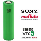 Resim Sony Vtc5 18650 3.7v 2600mah 30a Li-ion Şarj Edilebilir Pil VTC6 18650 3.7V 2600mAh 18650 3.7v 2600mah 30a Li-ion Şarj Edilebilir Pil VTC6 18650 3.7V 2600mAh