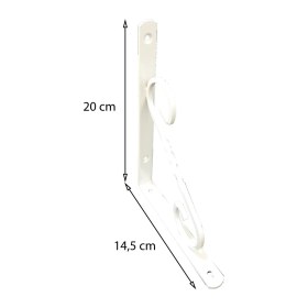 Resim Aesco Ferforje Raf Altı No:2 Beyaz 