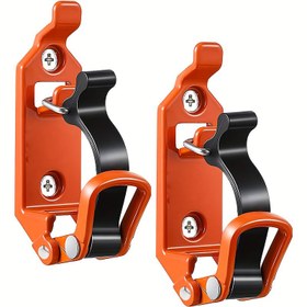 Resim 2 adet Ağır Hizmet Metal Hızlı Çıkarma Kürek Tutucu, Kauçuk Kelepçelerle, Koroziyona Dayanıklı Montajlar, Esnek Montaj Sistemi Kamyonlar, Tekne, Off-Road Araçlar ve Macera için - Açık Hava Tutkunları ve Off-Road Sevginler için İdeal Hediye 