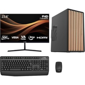 Resim TURBOX Tx7841 i7 9700 16GB DDR4 512GB M.2 NVMe SSD 23.8 inç Monitör Masaüstü Ofis Hazır Sistem 