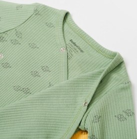 Resim BabyCosy Organik Modal Fil Baskılı 2 Li Kruvaze Uzun Kollu Badi Csym11319 001 